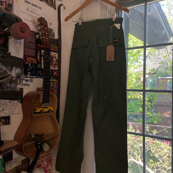 Green high waisted pants - Picture 2 of 3